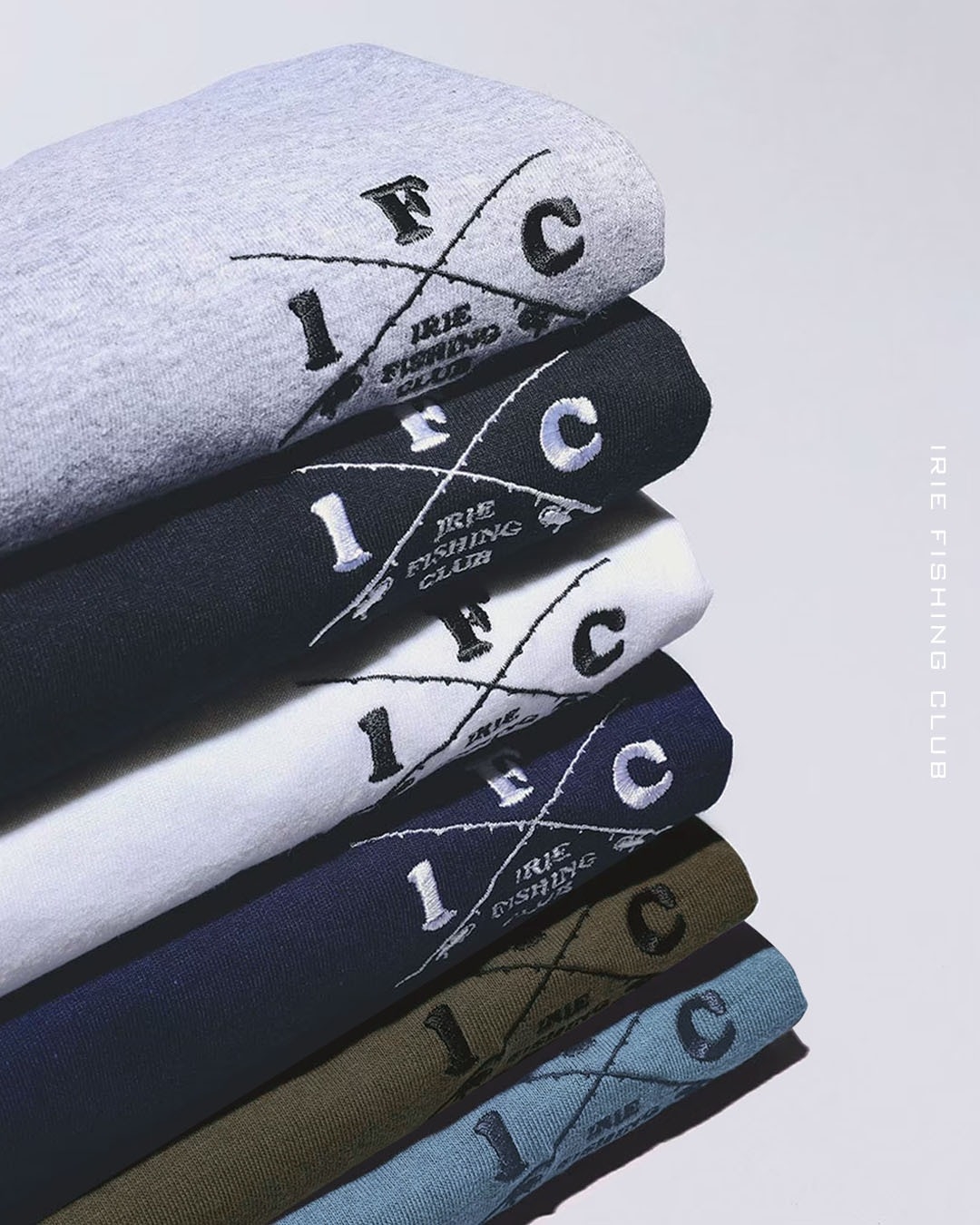 RESTOCK ITEM】-I.F.C CROSS ROD EMB TEE- | IRIE FISHING CLUB