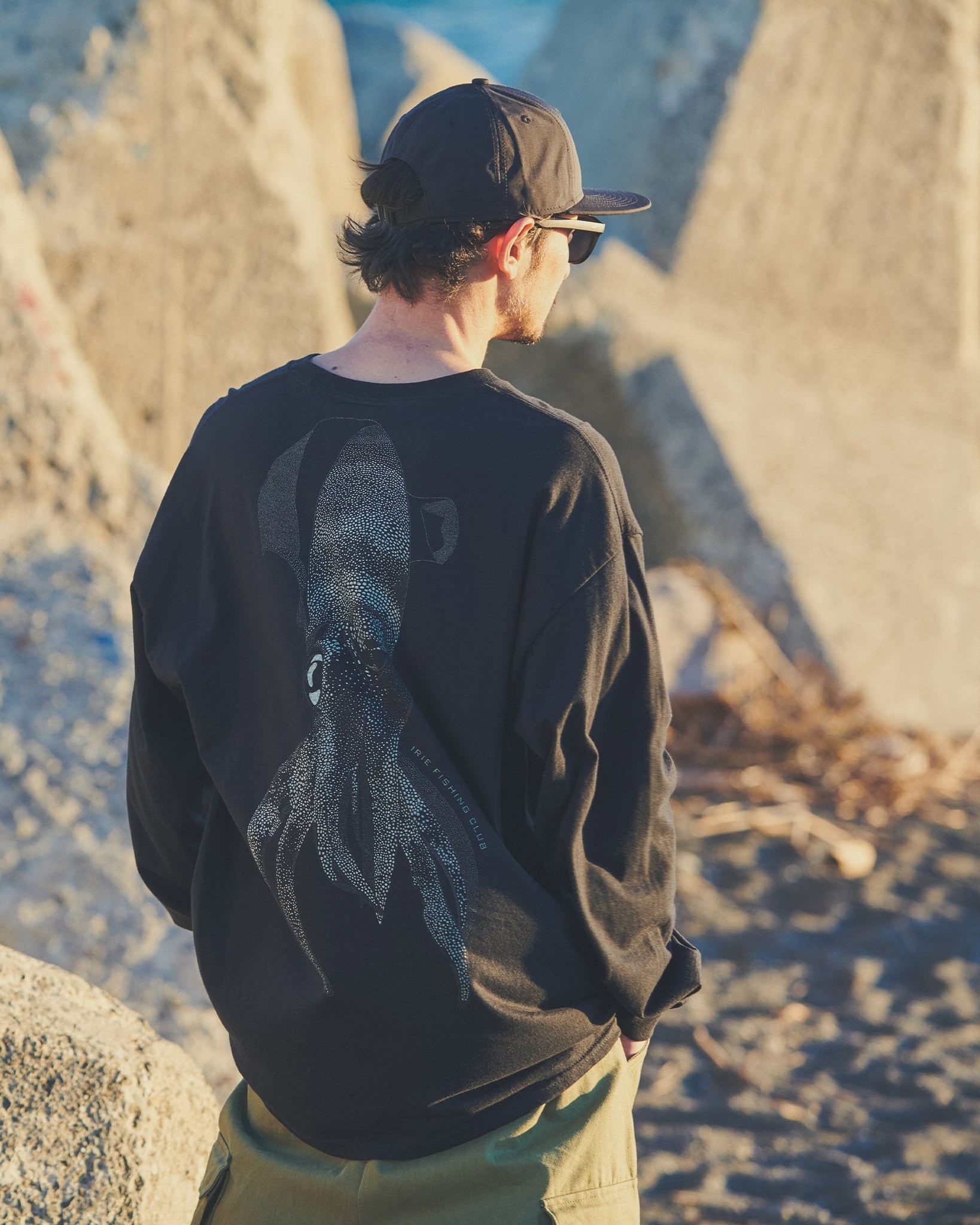 【NEW ITEM】-GLOW SQUID IN THE DARK L/S TEE-