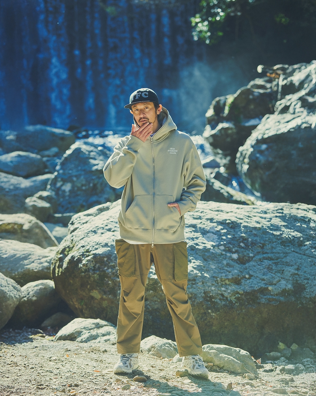 【NEW ITEM】-CROSS ROD WAVE ZIPUP HOODIE-