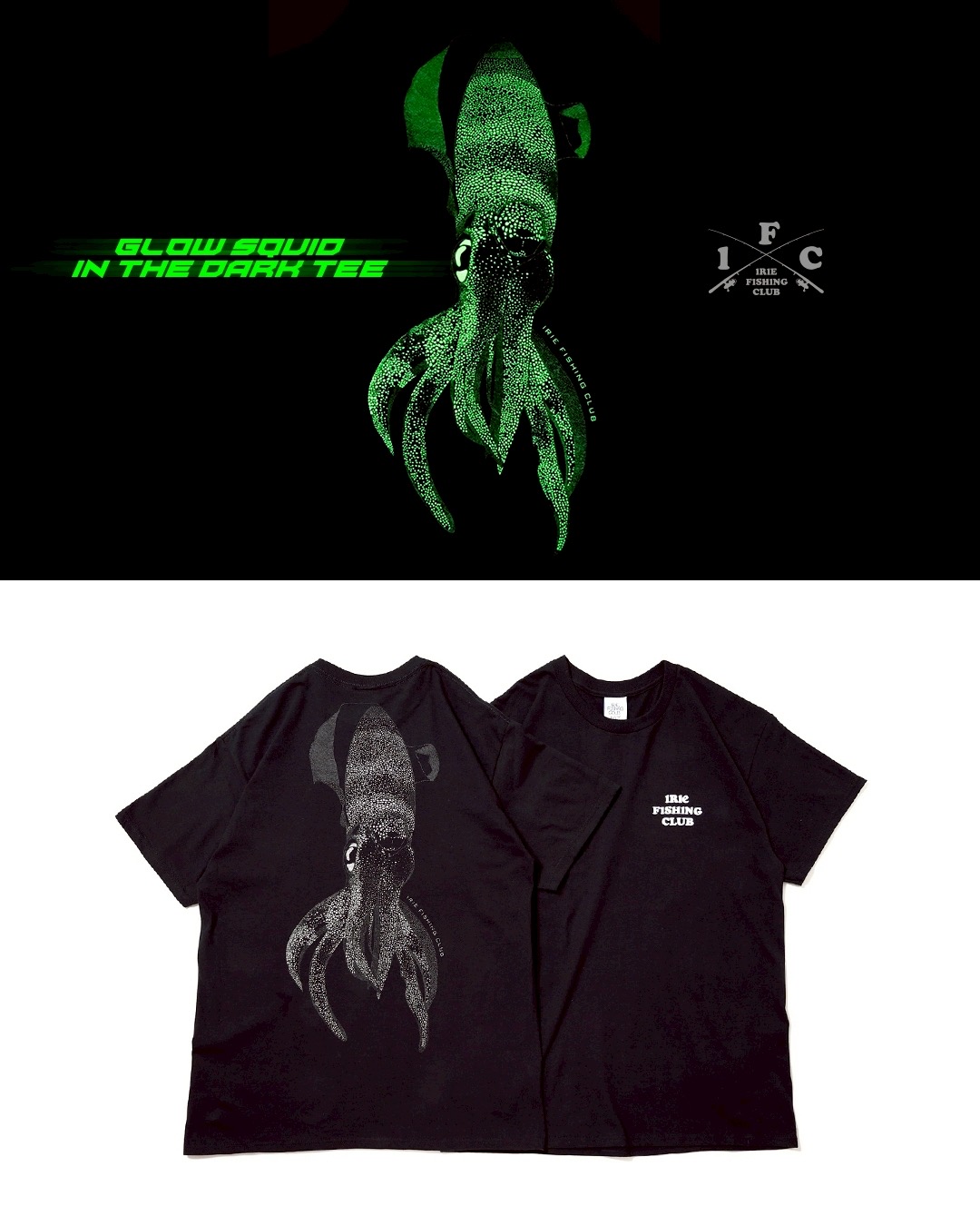 【NEW ITEM】-GROW SQUID IN THE DARK TEE-