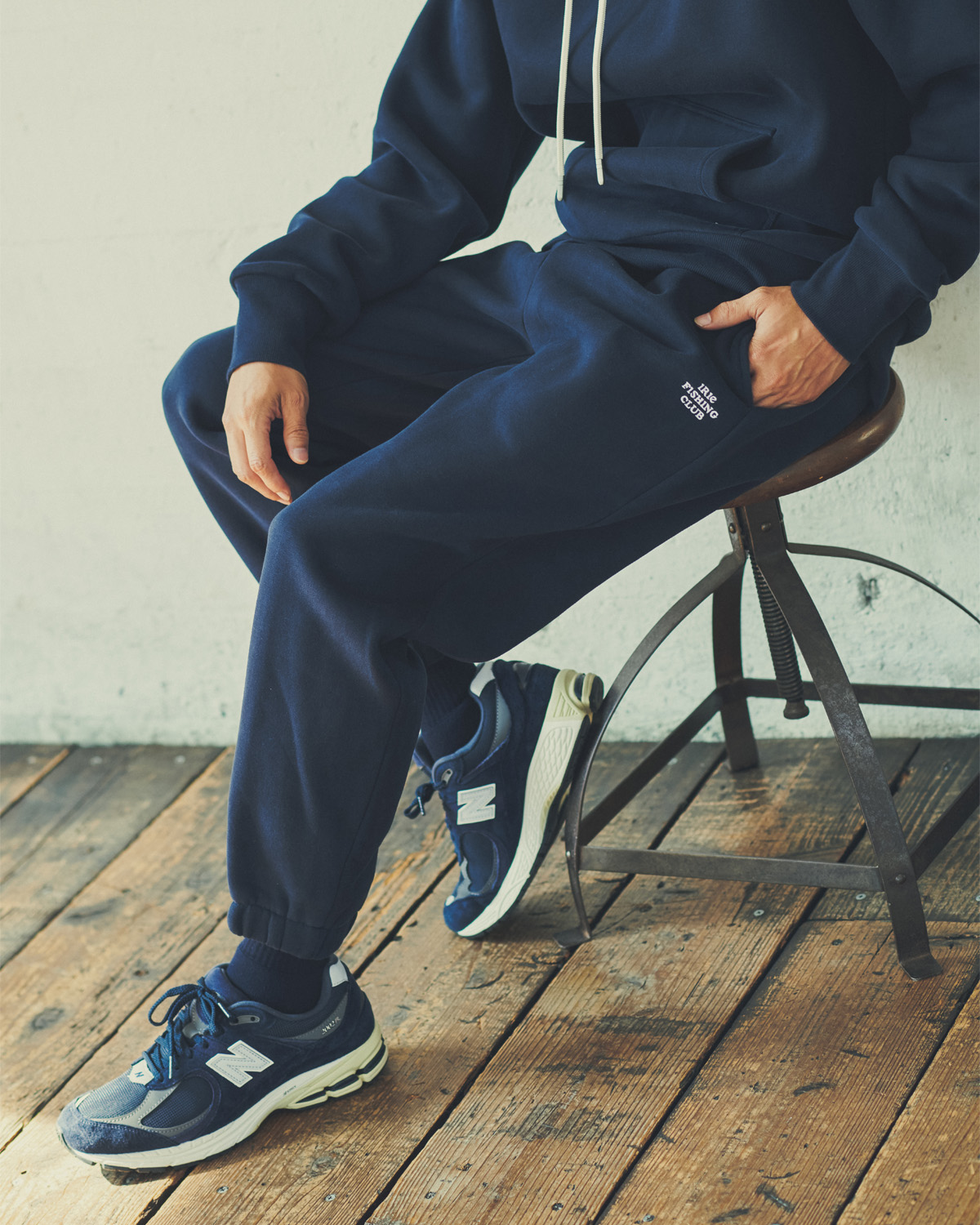 【NEW ITEM】-TEXT LOGO EMB SWEAT PANTS-