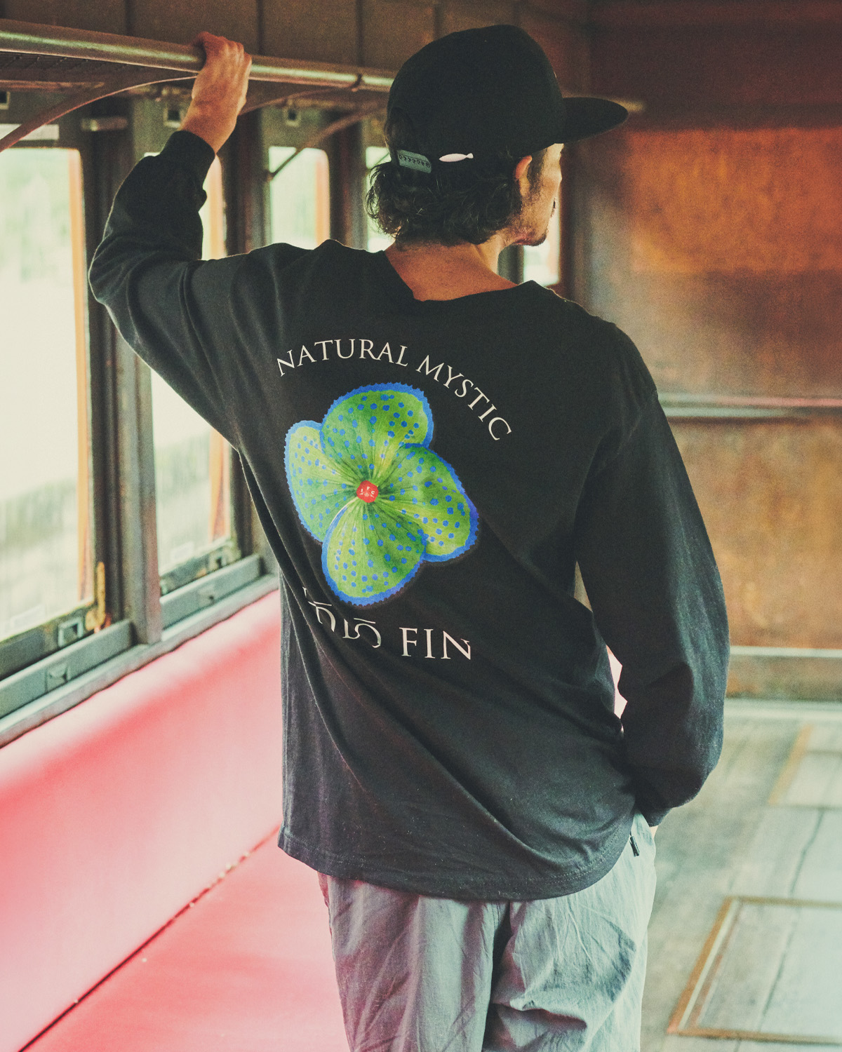 【NEW ITEM】-HOBO FIN FLOWER L/S TEE-