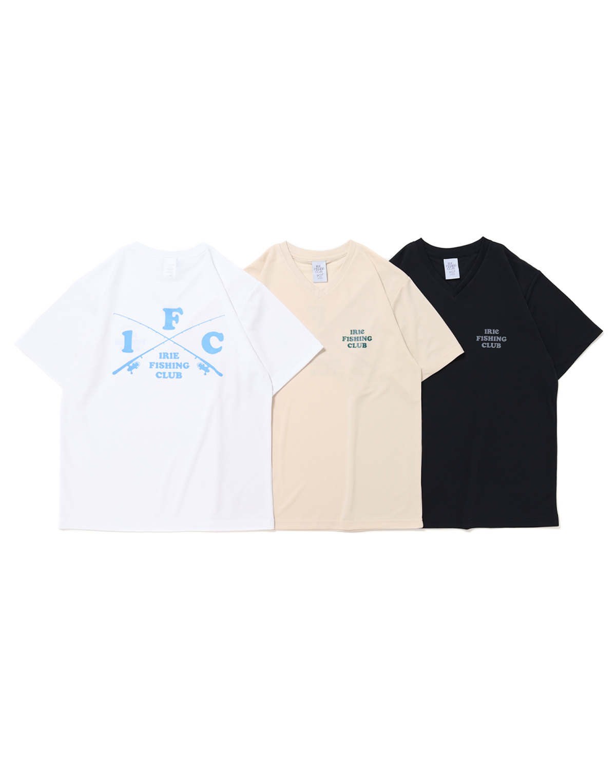 【NEW ITEM】-CROSS ROD V-NECK DRYMESH TEE-