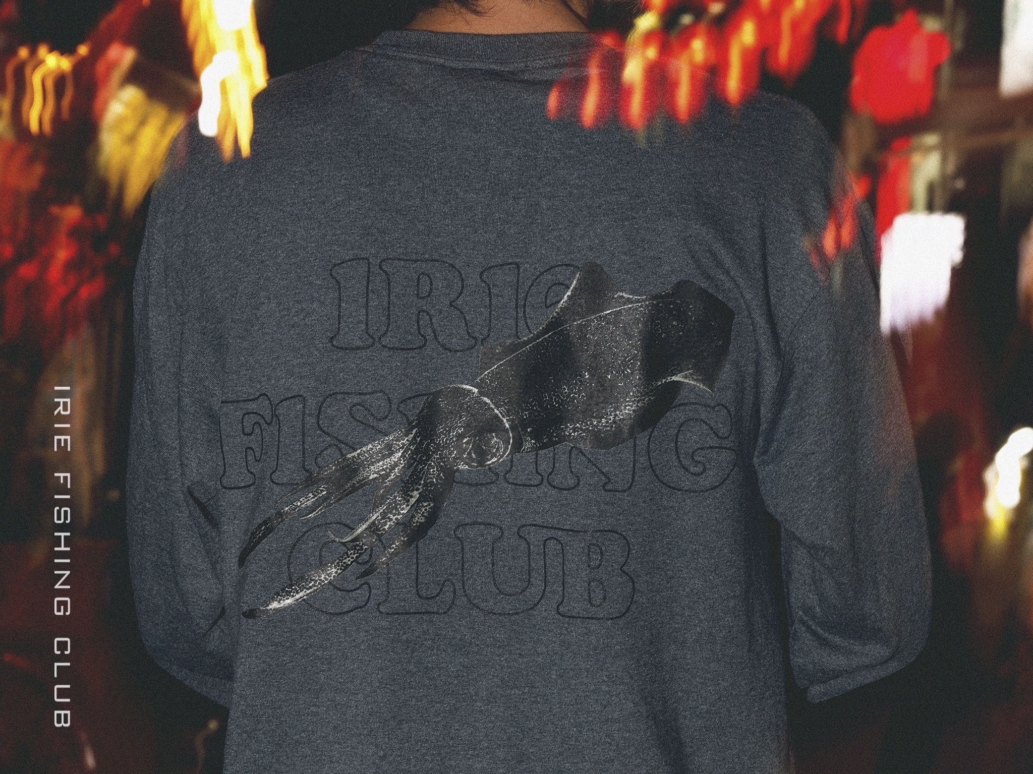 【NEW ITEM】-GLOW SQUID IN THE DARK L/S TEE- 